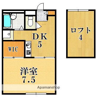 レオパレス 相楽台(1DK/1階)の間取り写真