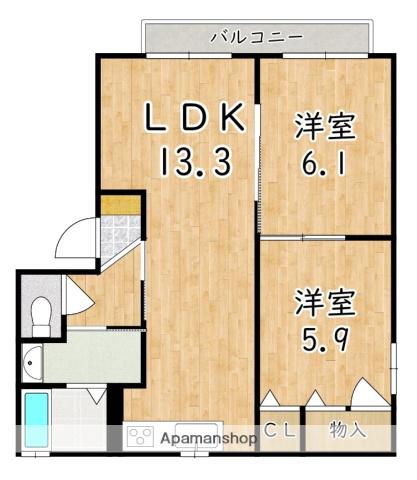 リモーネA(2LDK/1階)の間取り写真
