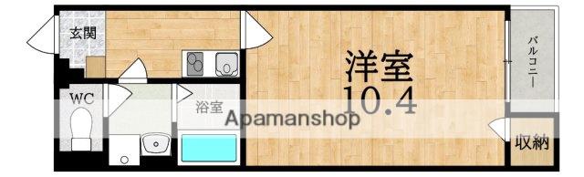 クレイノカンナ(1K/1階)の間取り写真