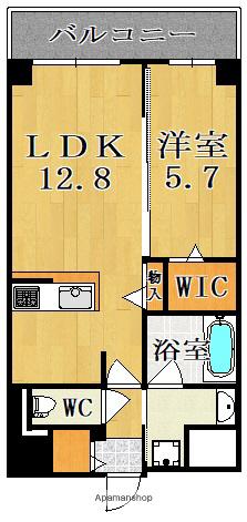 アートスクエア新大宮(1LDK/4階)の間取り写真