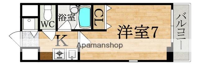 EXCELENTE FABRICA(1K/6階)の間取り写真