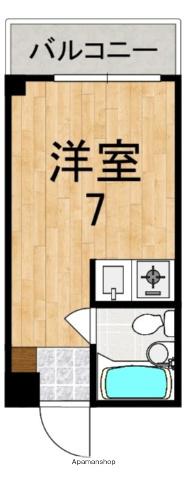 リヴェール王寺(ワンルーム/2階)の間取り写真