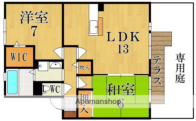 エスポワールアネックス(2LDK/1階)の間取り写真