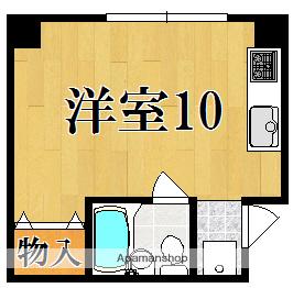 レジデンス西大寺(ワンルーム/1階)の間取り写真