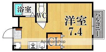 ハイツ萩(1K/1階)の間取り写真