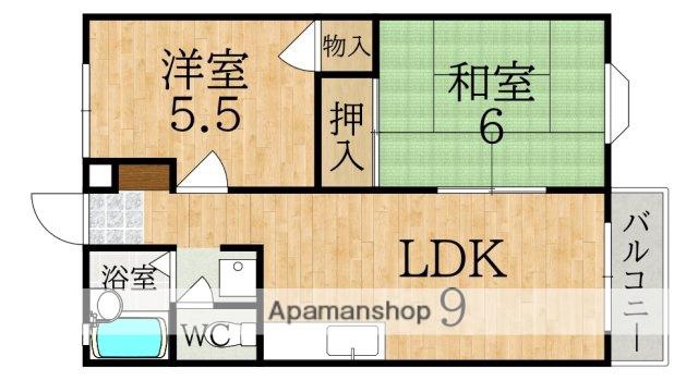 大和池田ハイツ(2DK/2階)の間取り写真