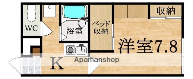 レオパレス めい(1K/1階)の間取り写真