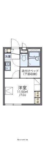 レオパレスエトワール(1K/2階)の間取り写真