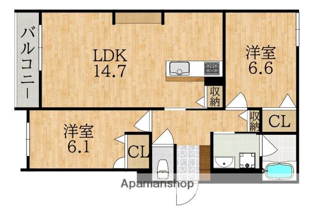 シャーメゾン グリナージュ(2LDK/3階)の間取り写真
