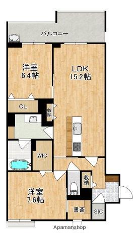 シャトードールプレミア(2LDK/1階)の間取り写真