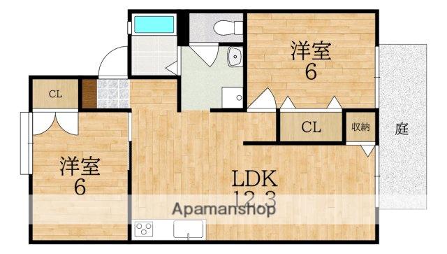 セジュール・マルコ(2LDK/1階)の間取り写真