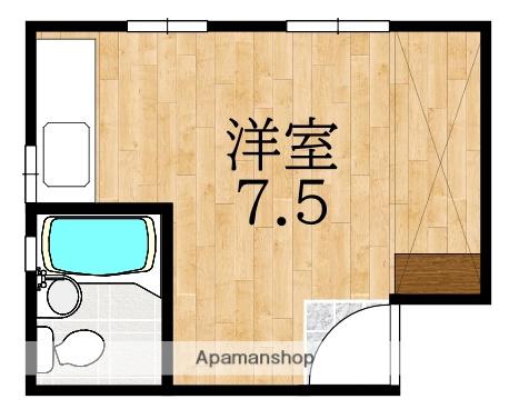 みるく学園前(ワンルーム/3階)の間取り写真