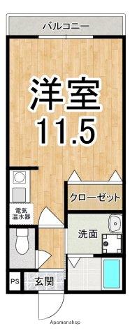 結充IMMEUBLE A館(ワンルーム/3階)の間取り写真