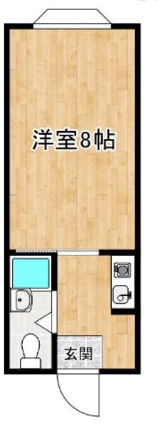 ジャンギャバン新大宮(1K/2階)の間取り写真