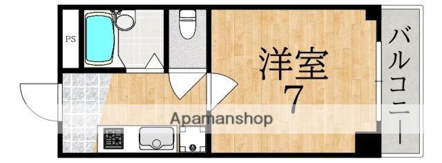 リッチヒル富雄(1K/1階)の間取り写真