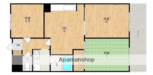 コートルモン(3DK/3階)の間取り写真