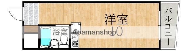 SSKビル(ワンルーム/7階)の間取り写真