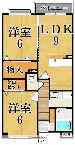 リバーサイド神田(2LDK/1階)の間取り写真