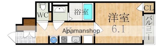 クレイノ聡(1K/1階)の間取り写真