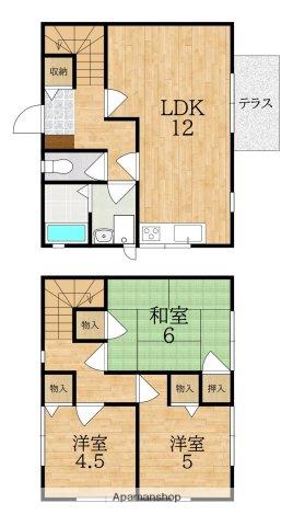 ウェル高の原(3LDK)の間取り写真