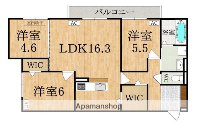 DAIYA SOIE(3LDK/2階)の間取り写真
