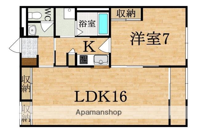 レオパレス城ノ内Ⅱ(1LDK/1階)の間取り写真