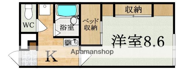 レオパレス大和(1K/2階)の間取り写真