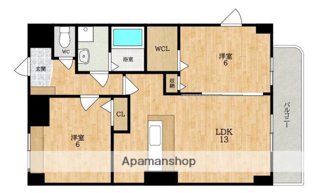 H.T.ミニョンⅡ(2LDK/3階)の間取り写真