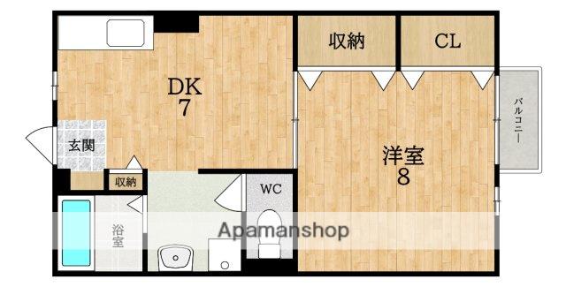 メゾン・ド・エスポワール(1DK/1階)の間取り写真