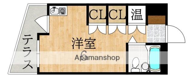 ナラ・レジデンス・モア(ワンルーム/1階)の間取り写真