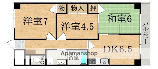 大喜マンション(3DK/2階)の間取り写真