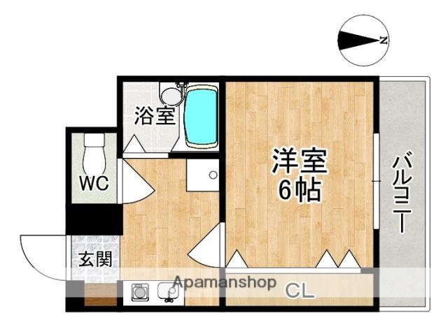 杉ケ中町ビル(1K/3階)の間取り写真