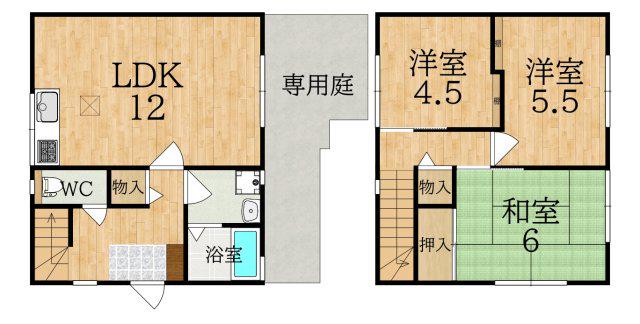 コンフォート朱雀Ⅴ(3LDK)の間取り写真