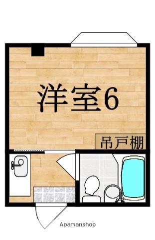 サンコーポ生駒(1K/1階)の間取り写真
