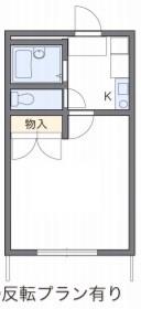 レオパレスドリーム浪漫(1K/1階)の間取り写真