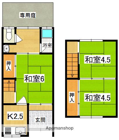 平和ハイツ　(3DK)の間取り写真