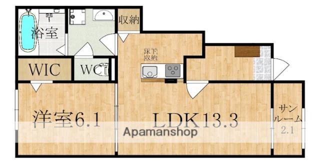 グランメゾンN(1LDK/1階)の間取り写真