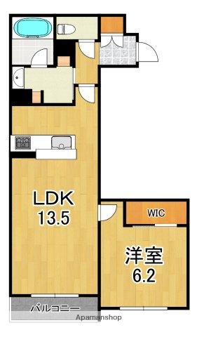 グラン フェリシア(1LDK/1階)の間取り写真