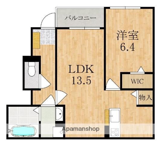 ヴェルデ ルーチェ(1LDK/1階)の間取り写真