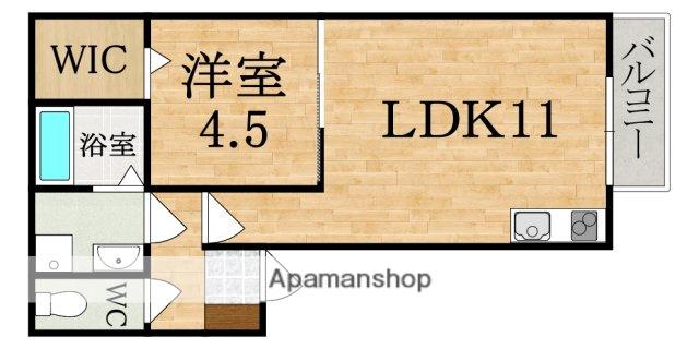 ソレイユビセレクト法蓮町4(1LDK/2階)の間取り写真