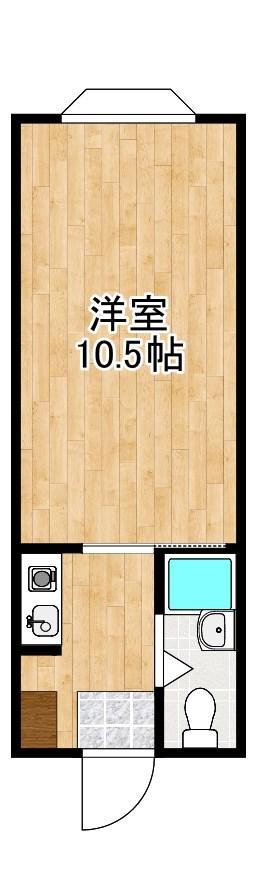 ジャンギャバン新大宮(1K/4階)の間取り写真