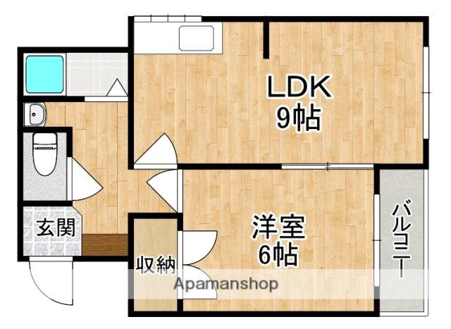 サンハイツ新大宮(1LDK/3階)の間取り写真