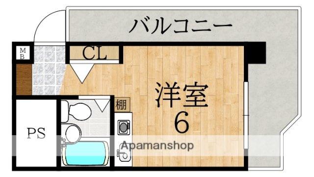 シティホームズ富雄駅前(ワンルーム/4階)の間取り写真