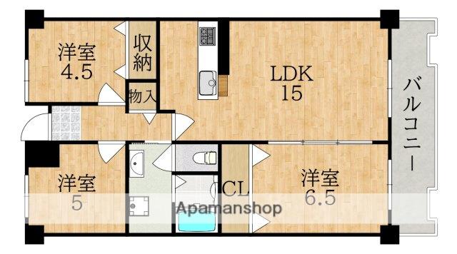 グランドパレス学園前(3LDK/4階)の間取り写真