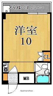 コーポ三和新大宮I号館(ワンルーム/4階)の間取り写真