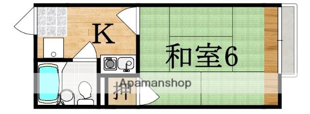 クレール神宮前(1K/1階)の間取り写真