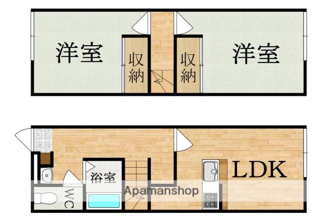 レオパレスジュピタ(2DK/1階)の間取り写真