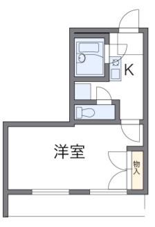 レオパレスウエストコート(1K/3階)の間取り写真