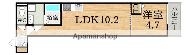 グランシエル王寺II(1LDK/2階)の間取り写真