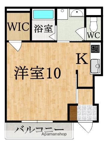 プロキオン(1K/1階)の間取り写真